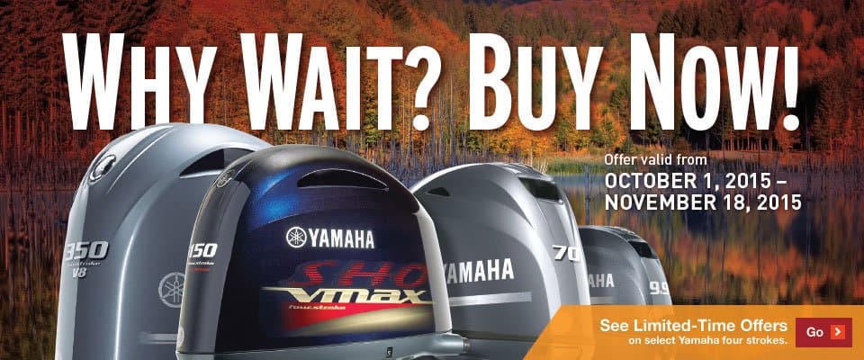 Yamaha Why Wait Buy Now Sales Event
