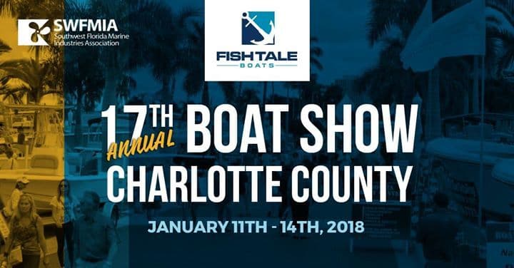 Fish Tale Boats at the 2018 Charlotte County Boat Show